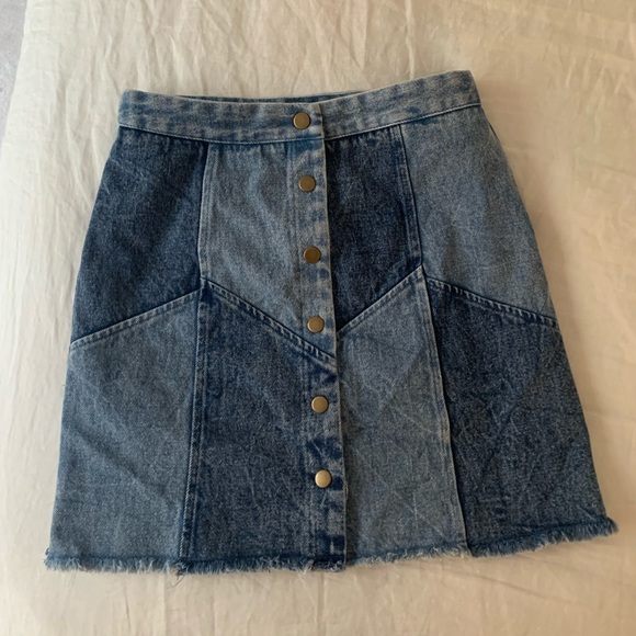 She and Sky Dresses & Skirts - Denim patchwork skirt